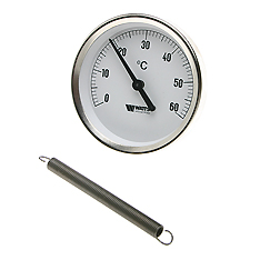 Термометр Watts накладной на трубу, d=63  
