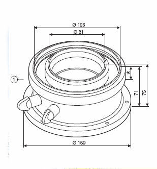 AZB 931 Адаптер подключения BOSCH, 80/125