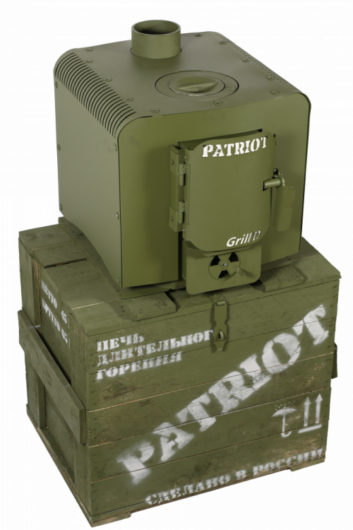 Печь отопительная Grill'D PATRIOT (PARTIZAN) oliva 200